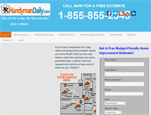 Tablet Screenshot of handymandaily.com